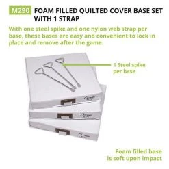 Bases & Plates Champion Sports Foam Filled Quilted Cover Base Set 14" X 14" X 2" 11 Bases & Plates Champion Sports Foam Filled Quilted Cover Base Set 14