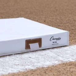 Champion Sports Foam Filled Quilted Cover Base Set With Two Steel Spikes