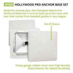 Champion Sports Hollywood Pro Anchor Base Set Bases & Plates