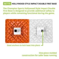 Champion Sports Hollywood Style Double First Base Bases & Plates
