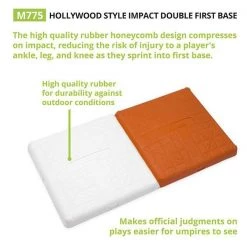 Champion Sports Hollywood Style Double First Base Bases & Plates