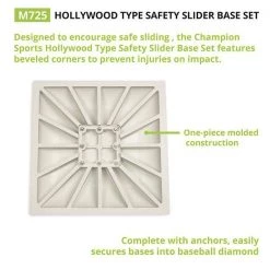 Bases & Plates Champion Sports Hollywood Type Safety Slider Base Set