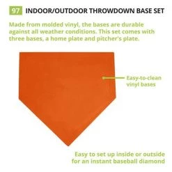 Champion Sports Indoor/Outdoor Throwdown Base Set Bases & Plates