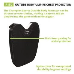 Champion Sports Outside Body Umpire Chest Protector