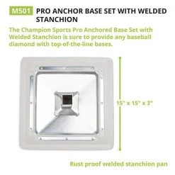Champion Sports Pro Anchored Base Set