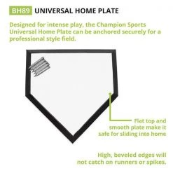Champion Sports Universal Home Plate Bases & Plates 14 Champion Sports Universal Home Plate Bases & Plates