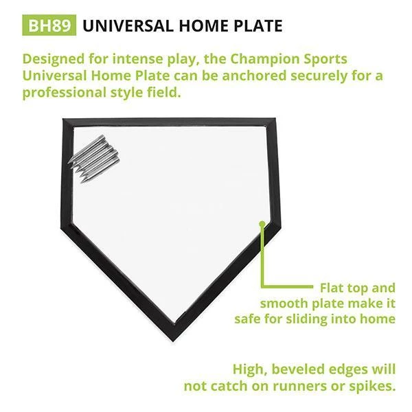 Champion Sports Universal Home Plate Bases & Plates 7 Champion Sports Universal Home Plate Bases & Plates