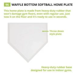 Champion Sports Waffle Bottom Home Plate Bases & Plates