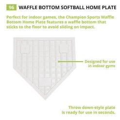 Champion Sports Waffle Bottom Home Plate Bases & Plates