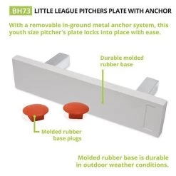 Champion Sports Youth Pitchers Plate With Anchor