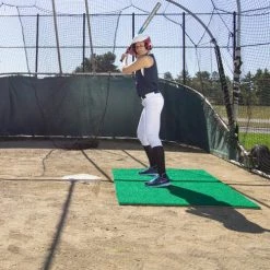 ProMounds 6' X 4' Green Stance Batting Mat Pro Batting Mats