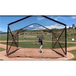 BATCO Indoor And Outdoor Collapsible Home Plate Batting Cage #36 Nylon